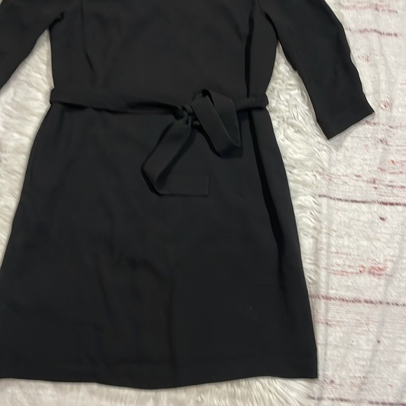 Aritzia Babaton Brightwell Black Tie Waist Off Shoulder Mini Dress - Picture 8 of 11